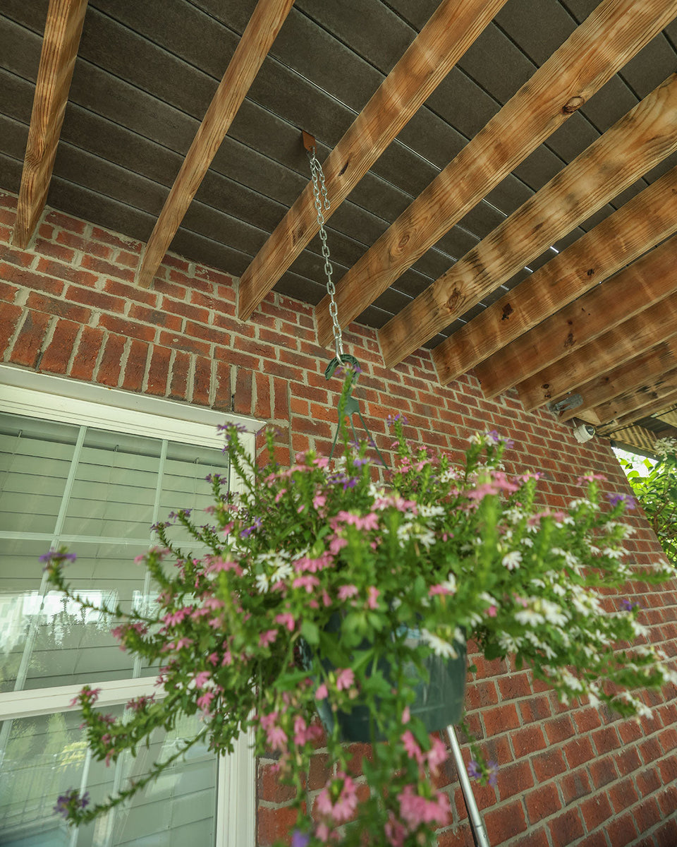 The Easiest Way to Hang Plants, Swings & Lights Under Your Deck (No Tools Required)