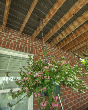 The Easiest Way to Hang Plants, Swings & Lights Under Your Deck (No Tools Required)